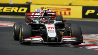 Haas F1 Team driver Kevin Magnussen competing in the Hungarian Grand Prix Credit LAT Photo